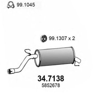 Глушитель основной ASSO 34.7138 фото