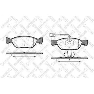 598 012B-SX_колодки дисковые п.! с антискрип. пластинами Alfa 145/146 1.4i/1.6i/1.9TD 97-01 фото