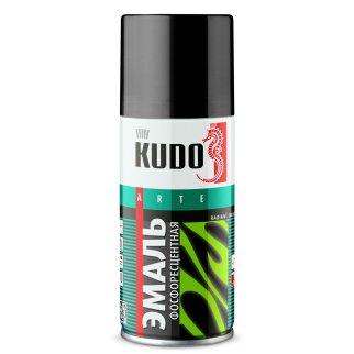 Эмаль KUDO фосфоресцентная с зелено-желтым свечением 210мл фото