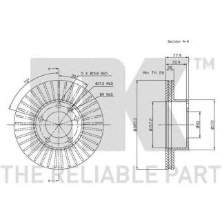 Диск тормозной NK 203644 фото