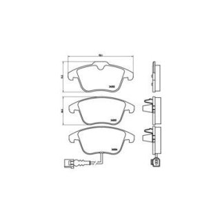 Комплект тормозных колодок передних фото