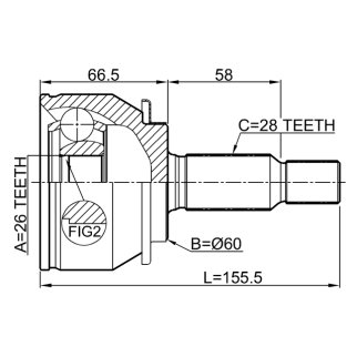 0410-NA4_ШРУС наружный к-кт!Mitsubishi Grandis 2.4 04> фото 2