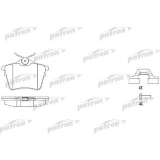 Колодки тормозные PATRON PBP1727 фото
