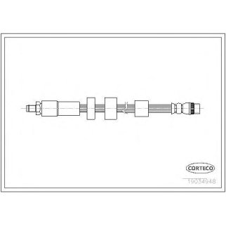 Шланг тормозной CITROEN: BERLINGO 1.6/1.6 HDi 110/1.6 HDi 75/1.6 HDi 90 08-, BERLINGO 1.6 16V 96-, BERLINGO фургон 1.6/1.6 HDi 110/1.6 HDi 75/1.6 HDi 90 08-, BERLING фото