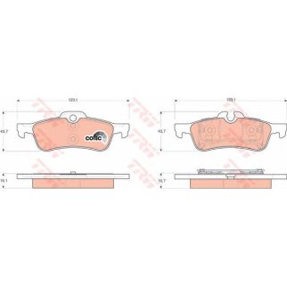 Колодки MINI MINI (R50, R53) 1.4 [2003/04-2006/09], фото