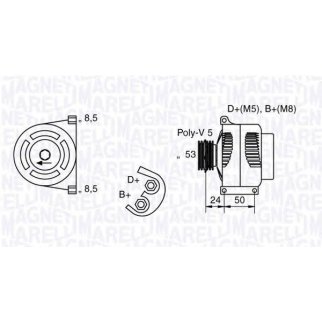 Генератор 14V 105A фото