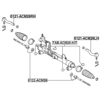 Тяга рулевая TOYOTA IPSUM ACM26 4WD 2001-2009 фото 2