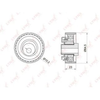 Ролик ГРМ LYNXauto PB1027 фото