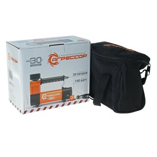 Компрессор автомобильный Агрессор 30л/мин с фонарем фото 2