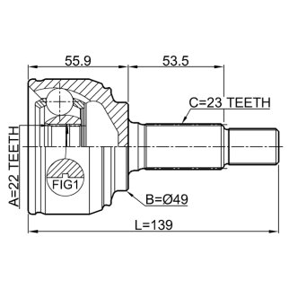 0210-K12E_ШРУС наружный к-кт! Nissan Micra 1.5D 03> фото 2