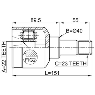 ШРУС внутренний FEBEST 2111-FUS фото 2