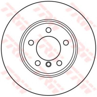 Диск тормозной передний вентилируемый TRW DF6119S фото