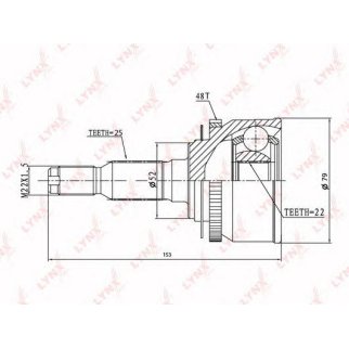ШРУС наружный LYNXauto CO3648A фото