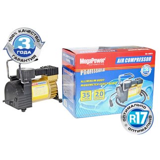 Компрессор автомобильный M-14001 35л/мин MEGAPOWER фото