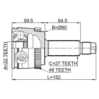 ШРУС наружный FEBEST 2210-NSPRA48 фото 2
