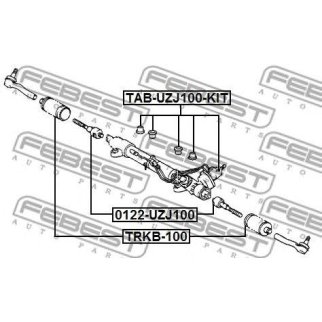 Сайлентблок FEBEST TAB-UZJ100-KIT фото