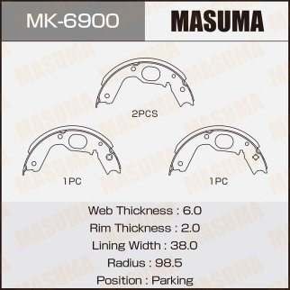 Колодки барабанные к-кт Masuma MK-6900 фото