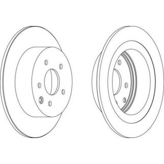 Диск тормозной задний FERODO DDF1590 фото