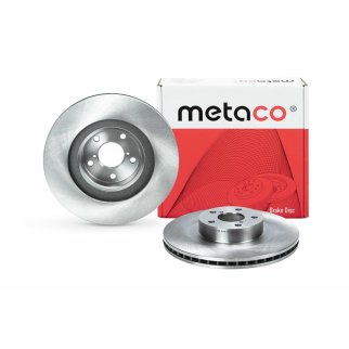 Диск тормозной передний вентилируемый metaco 3050-053 фото 2