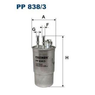 Фильтр топливный FILTRON PP 8383 фото