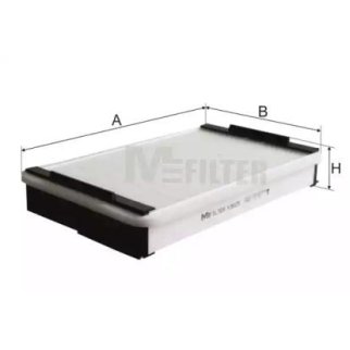 K9025_фильтр воздушный! кабины 251x151x45.5  DAF CF85 01> фото