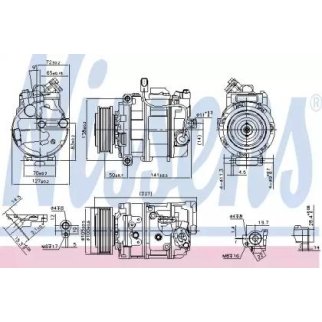Компрессор системы кондиционирования Nissens 890173 фото