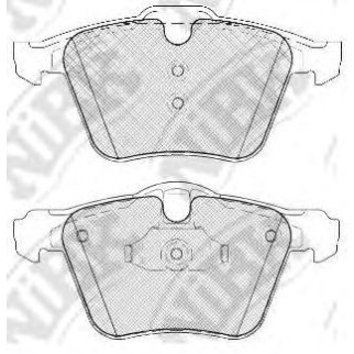 Колодки тормозные передние к-кт NiBK PN0483 фото
