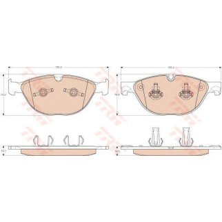 Колодки тормозные передние к-кт TRW GDB1963 фото