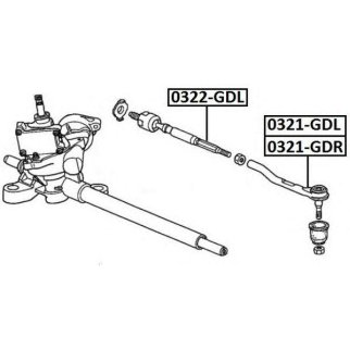 Тяга рулевая L (без наконечника) фото