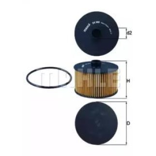 Фильтр масляный MAHLE OX 968 D фото