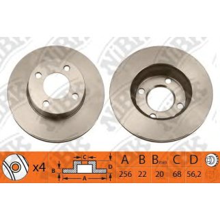 Диск тормозной передний для Audi 80 895615301A фото