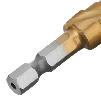 Сверло ступенчатое по металлу 4-12мм шестигр. хвостовик MATRIX фото 4