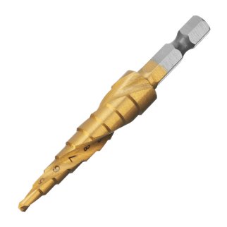 Сверло ступенчатое по металлу 4-12мм шестигр. хвостовик MATRIX фото