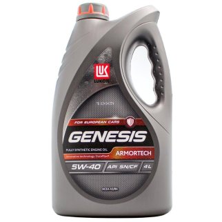 Масло моторное ЛУКОЙЛ GENESIS Armortech 5W40 4л фото