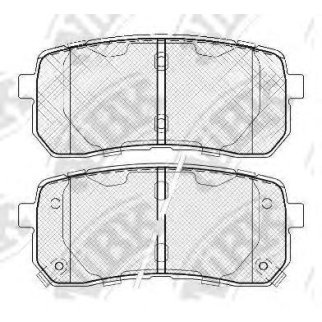 Колодки тормозные задние к-кт NiBK PN0457 фото