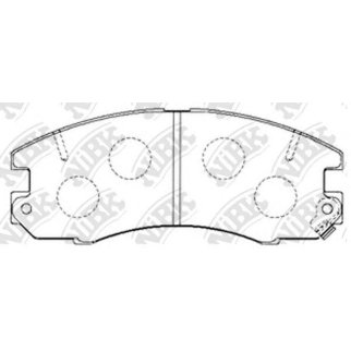 Колодки тормозные передние для Toyota 0446520280 фото