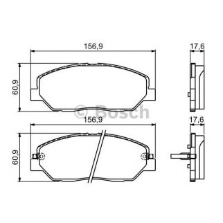Колодки тормозные передние к-кт BOSCH 0 986 494 227 фото