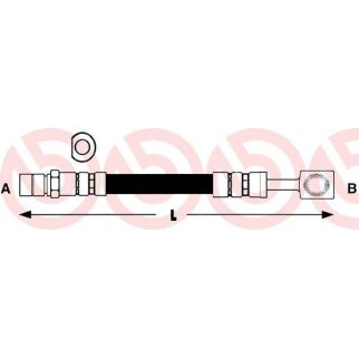 Шланг тормозной brembo T 59 009 фото