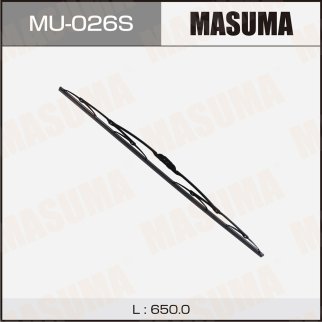 Щетка стеклоочистителя 650 мм каркасная 1 шт MASUMA WIPER BLADE MU-026S фото