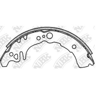 Колодки барабанные к-кт NiBK FN0037 фото