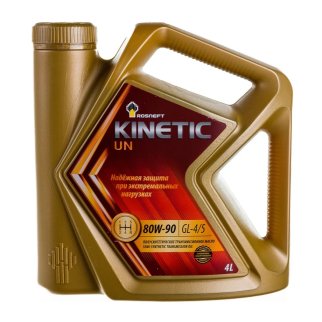 Масло трансмиссионное Rosneft Kinetic UN 80W90 полусинтетическое 4 л 40817642 фото