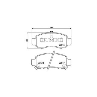 Колодки тормозные дисковые передн HONDA: INSIGHT (ZE) 00-06 фото