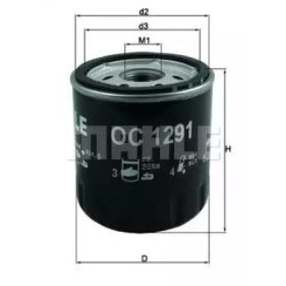 Фильтр масляный MAHLE _OC1291 фото