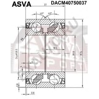 ПОДШИПНИК СТУПИЧНЫЙ С МАГНИТНЫМ КОЛЬЦОМ АБС фото