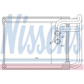 Радиатор отопителя Nissens 77622 фото