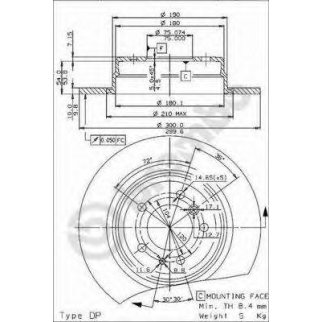 Диск тормозной Standard зад фото