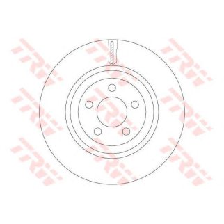 Диск тормозной передний вентилируемый TRW DF6244S фото