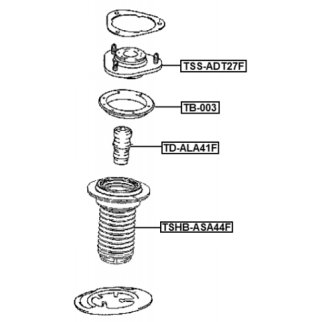 Пыльник амортизатора FEBEST TSHB-ASA44F фото 2