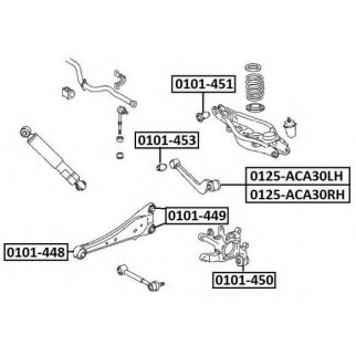 Сайлентблок ASVA 0101-448 фото