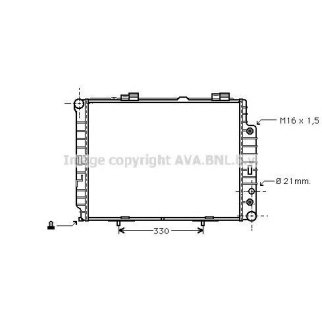 Радиатор основной AVA MSA2283 фото